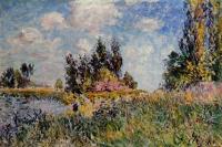 Sisley, Alfred - Landscape, The Banks of the Loing at Saint-Mammes